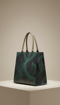 Geometric smoke black tote bag