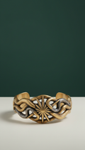 Sculpted Gold Cuff Bracelet